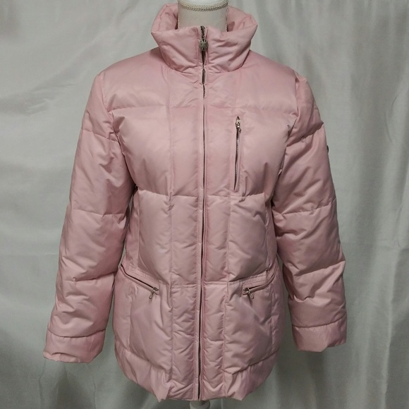 1 Madison Jackets & Blazers - 1 Madison Pink Down Feathers Puffer Coat